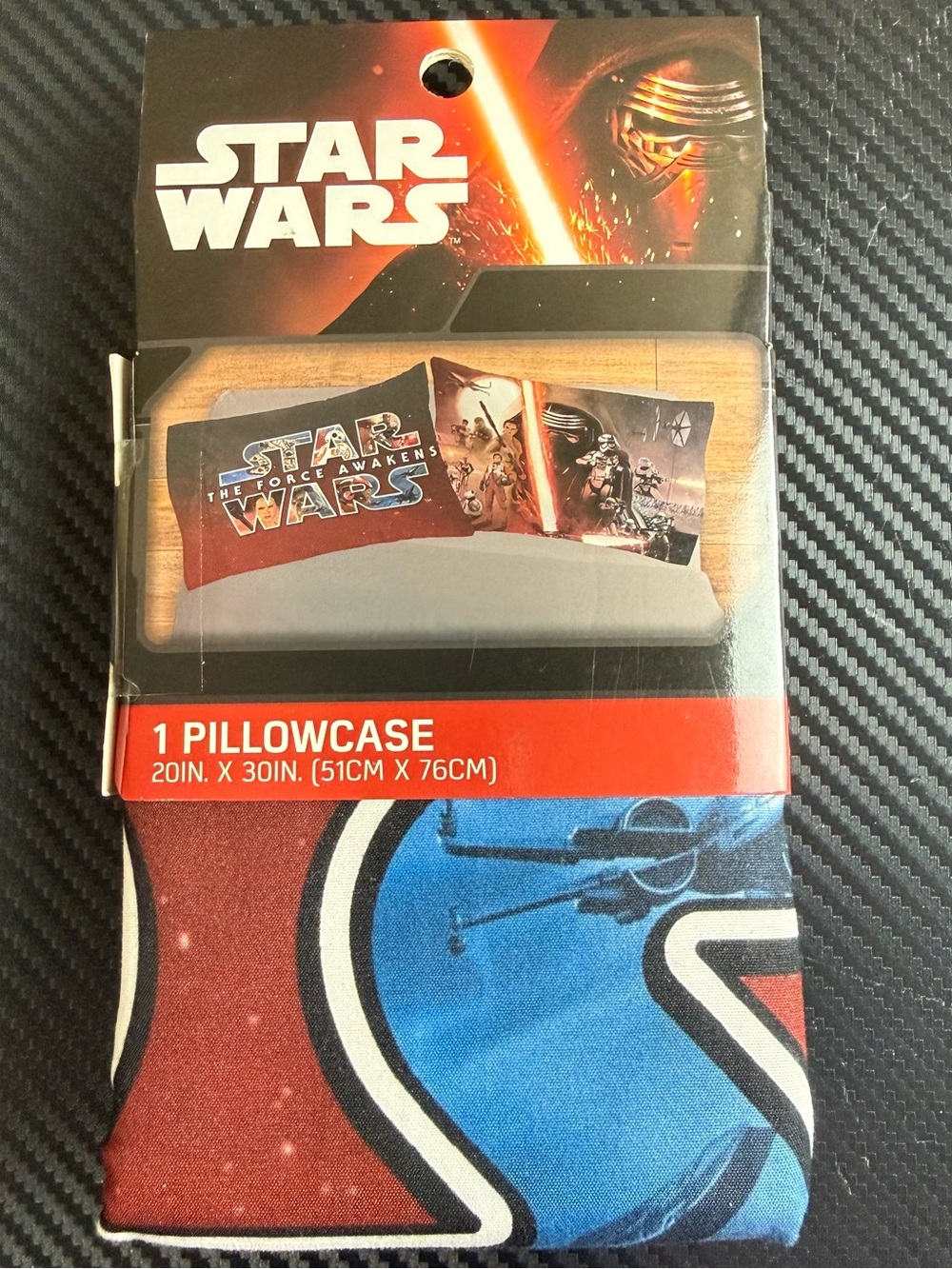 Star Wars Black & Red Starfield Pillowcase